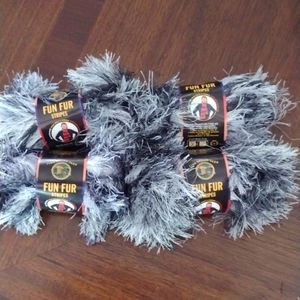 Fun fur yarn by lion brand discontinued 6oz total